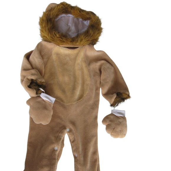 Toddler Lion Costume Size 12-24 Mos Brown Cowardly Wizard of Oz HALLOWEEN - Picture 1 of 7